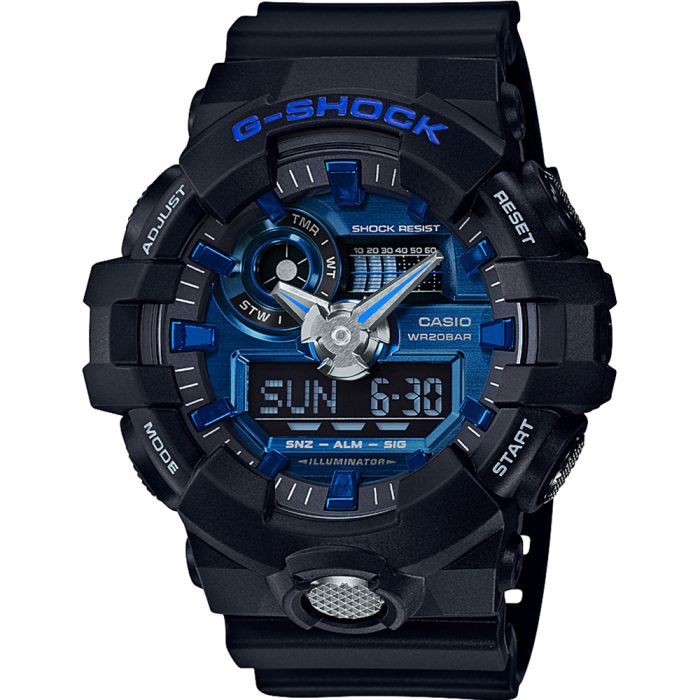 Casio Men's G-Shock GA710-1A2 Stylish Black Wristwatch for Fashionable Gentlemen