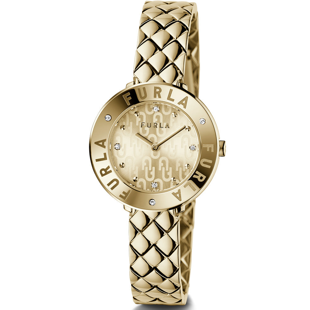 Furla Luxury Gold-Tone Essential Watch WW00004020L2