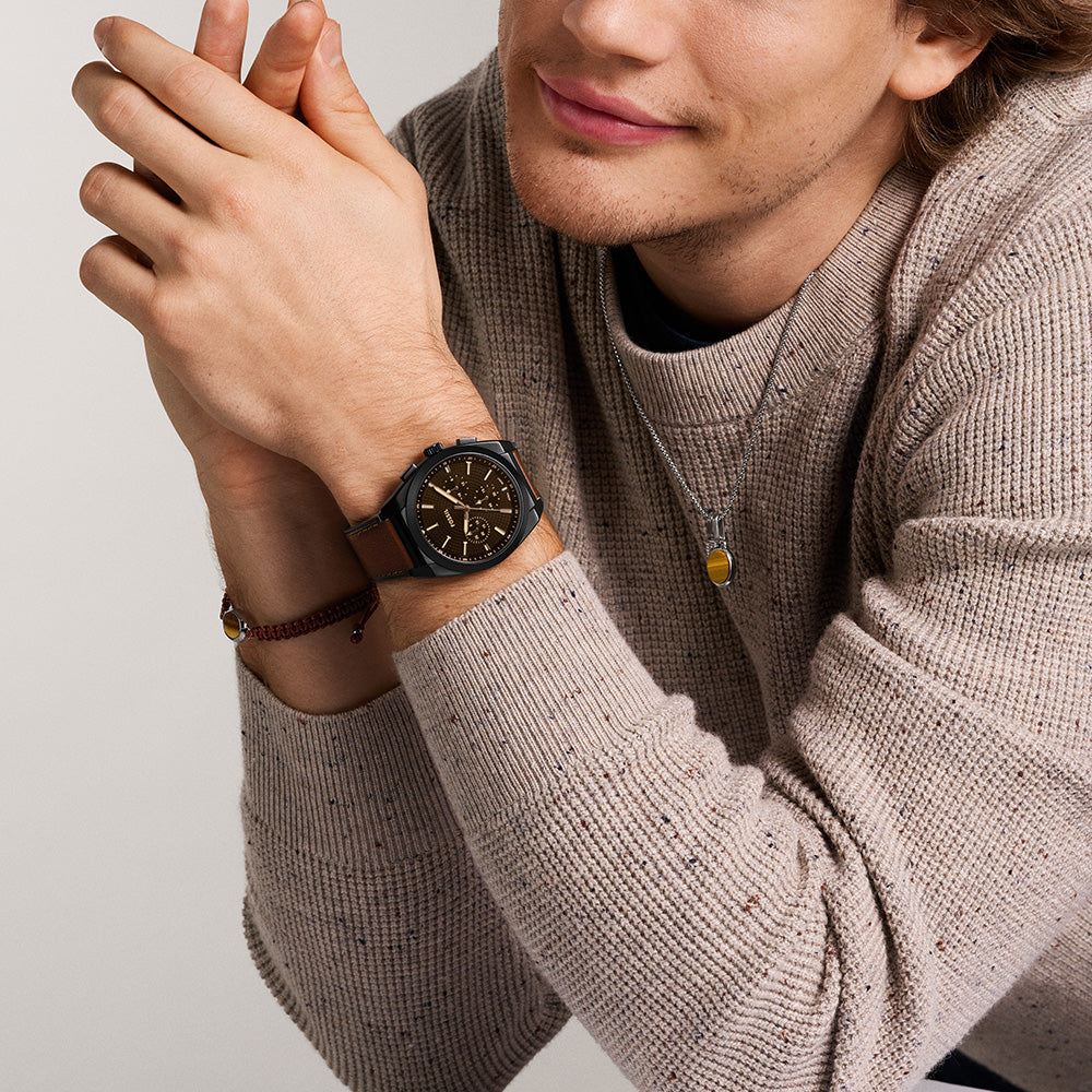 Fossil Everett FS6108 Men's Chronograph Watch with Stylish Design