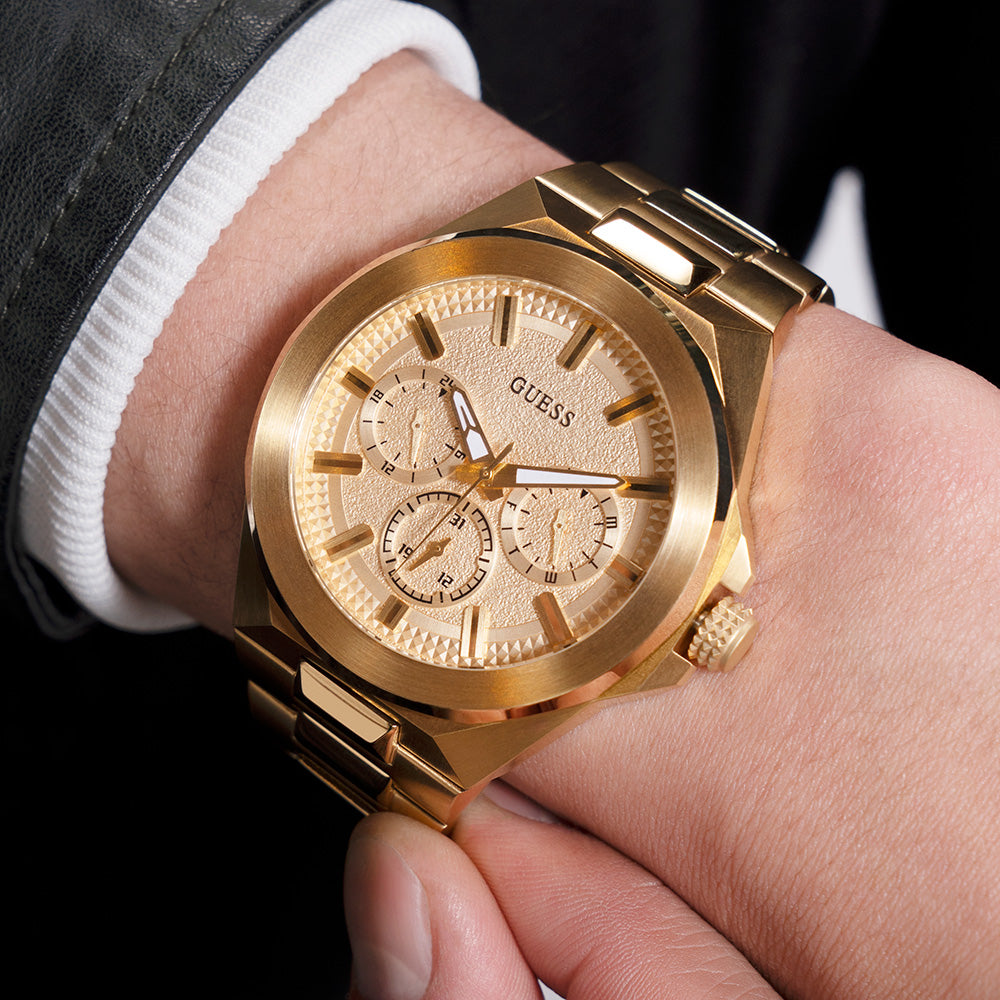 Guess GW0798G2 All-Gold Multi-Function Dashboard Watch