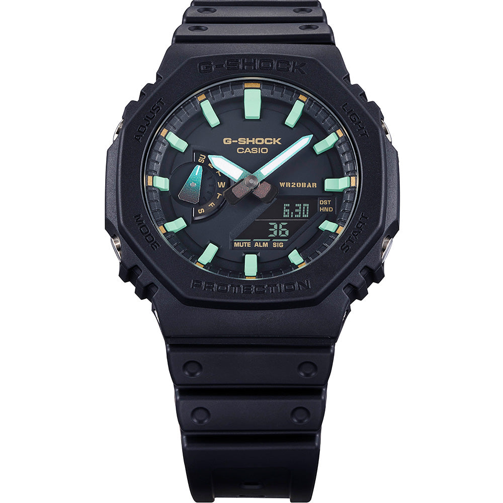 Casio G-Shock GA2100RC-1 Casioak Watch in Stylish Black & Rust