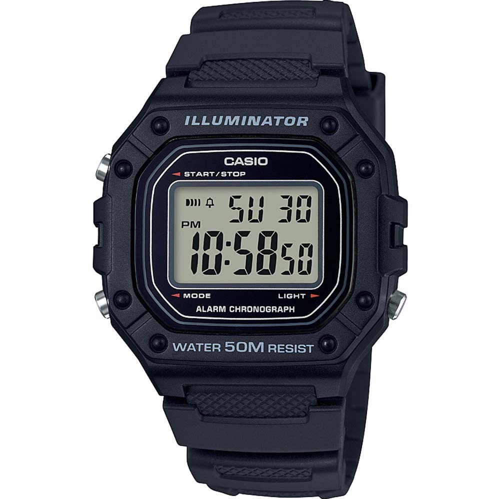 Casio Digital Wristwatch Model W-218H-1A: A Durable and Functional Timepiece