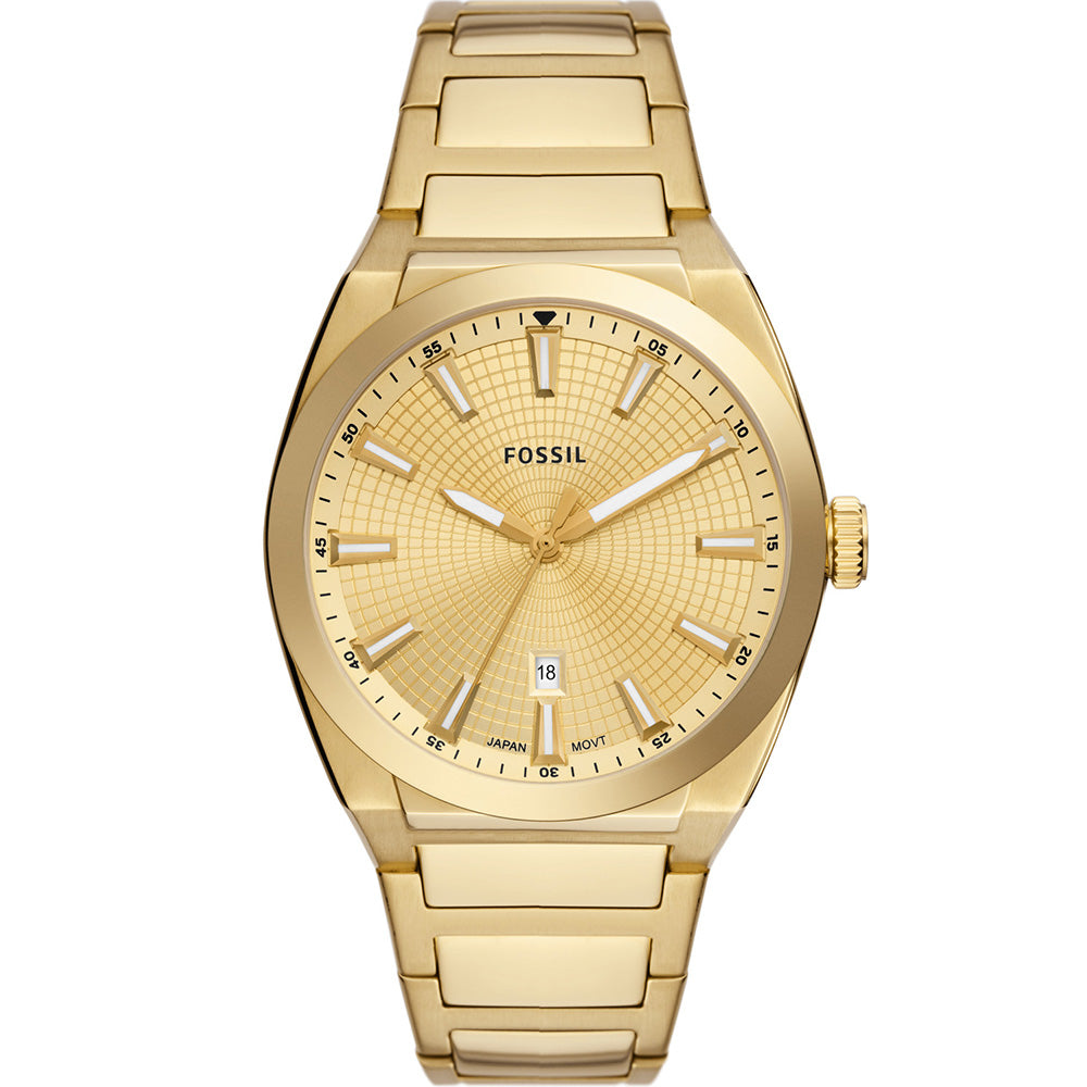 Fossil Everett FS5965 All-Gold Tone Stainless Steel Analog Quartz Watch