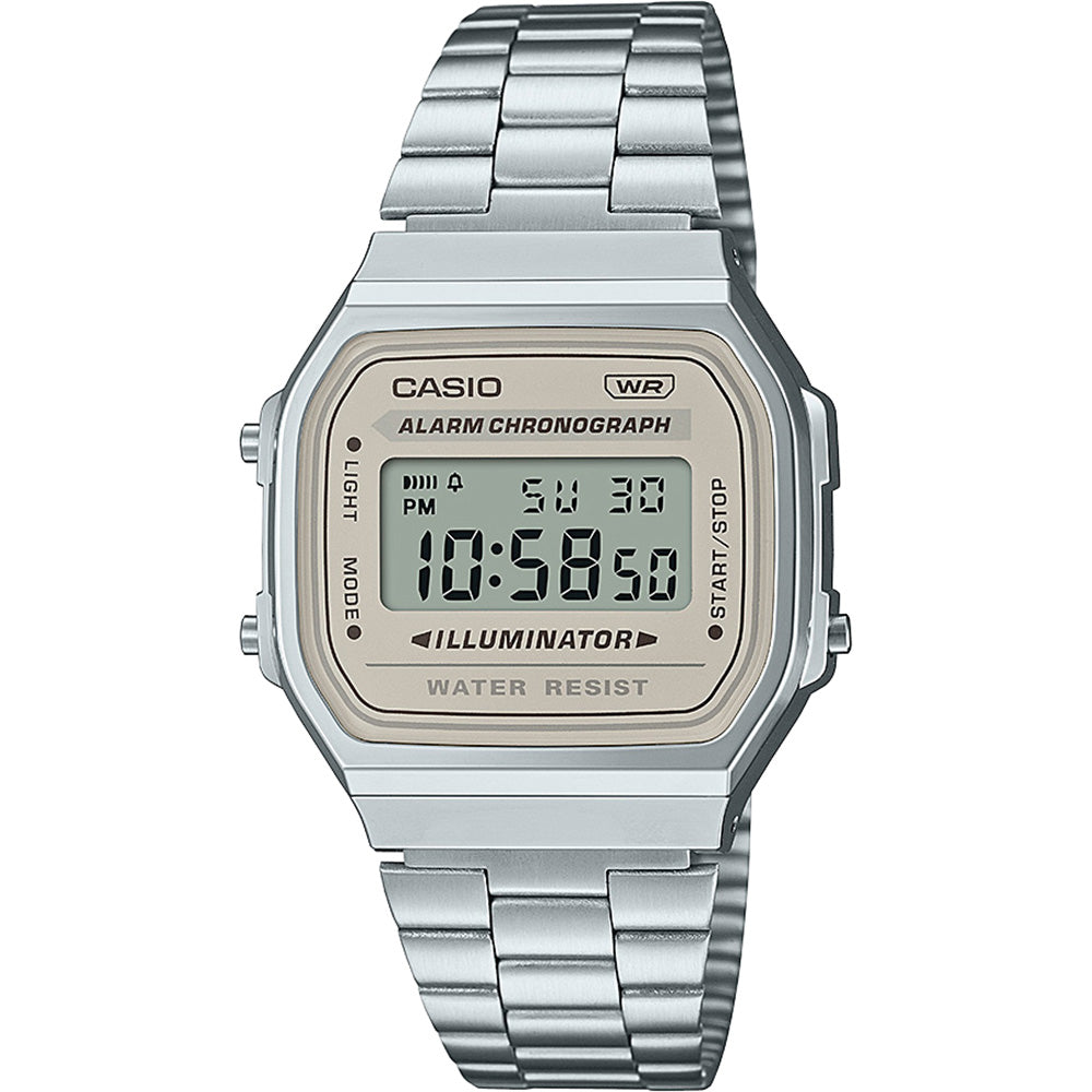 Casio Vintage A168WA-8A Unisex Digital Watch with Subdued Colors