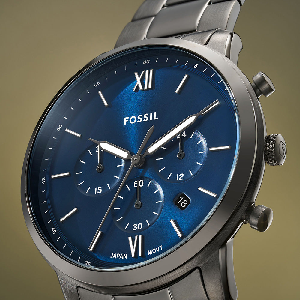 Fossil Neutra FS6111 Stainless Steel Chronograph Watch with Date Display