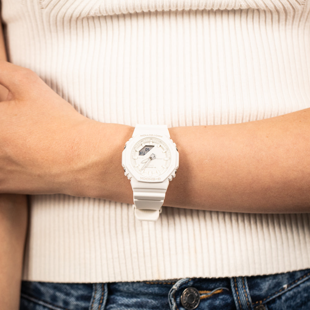 G-Shock GMAP2100-7A Itzy All-White Tone-On-Tone Stylish Watch