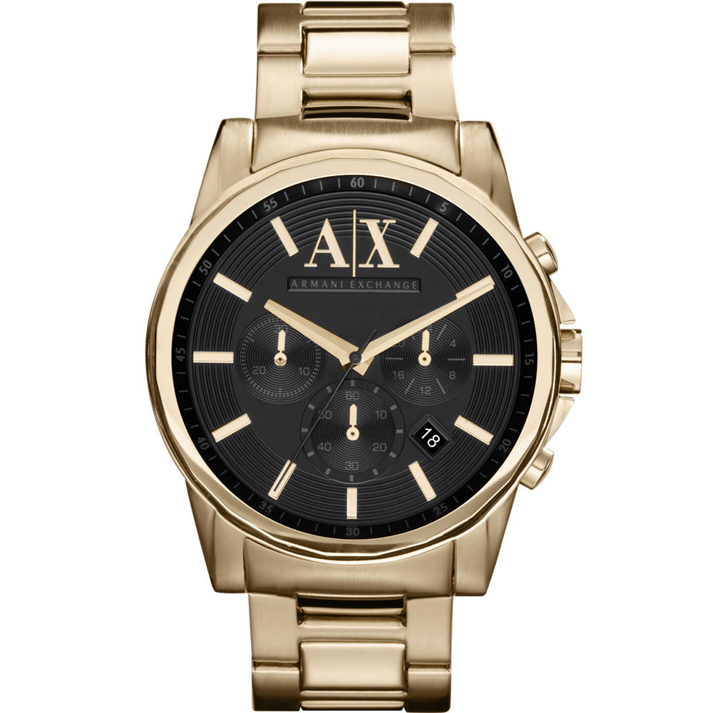 Stylish Armani Exchange AX2095 Banks Multi-Function Gold-Strap Watch