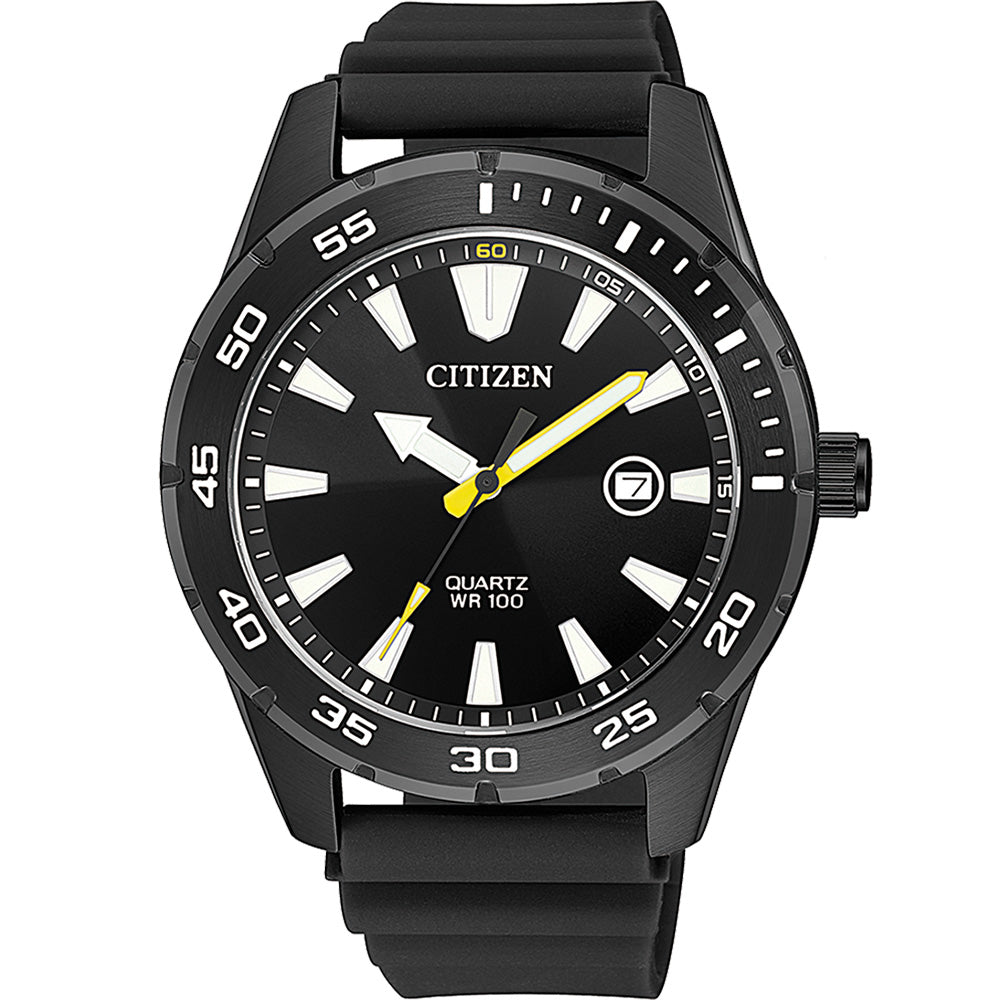 Citizen Quartz Men's BI1045-13E Black Watch with Precise Quartz Movement