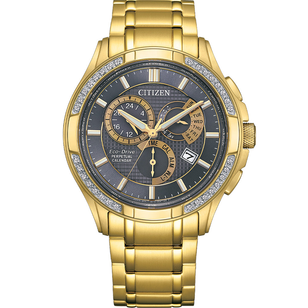 Citizen Eco-Drive Perpetual Calendar BL8172-59H with Diamond Accents