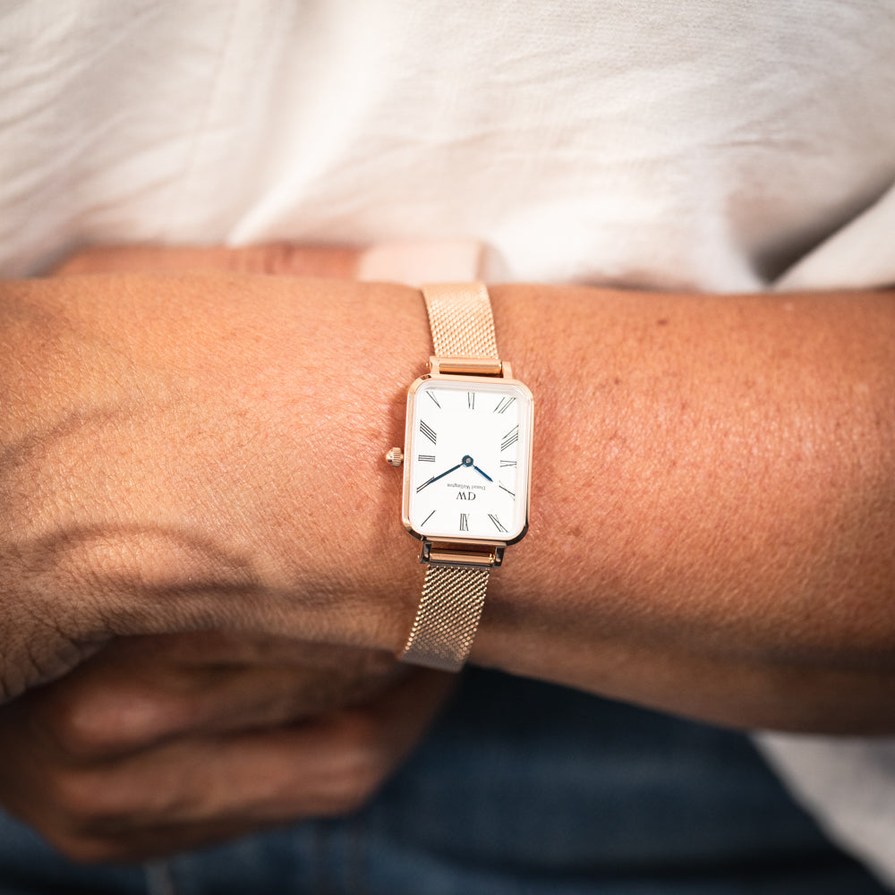 Daniel Wellington DW00100687 Quadro Melrose Rose Gold-Tone Watch