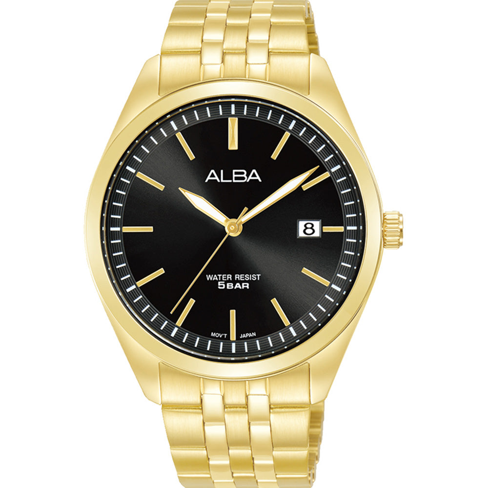 Alba Prestige AS9S06X Gold - Tone Stainless Steel Men's Stylish Watch