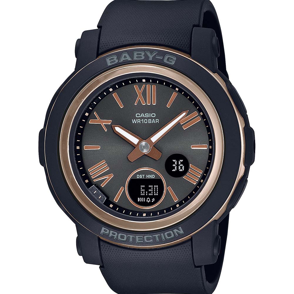 Stylish Women's Baby-G BGA290-1A Watch with Modern Dark Aesthetic