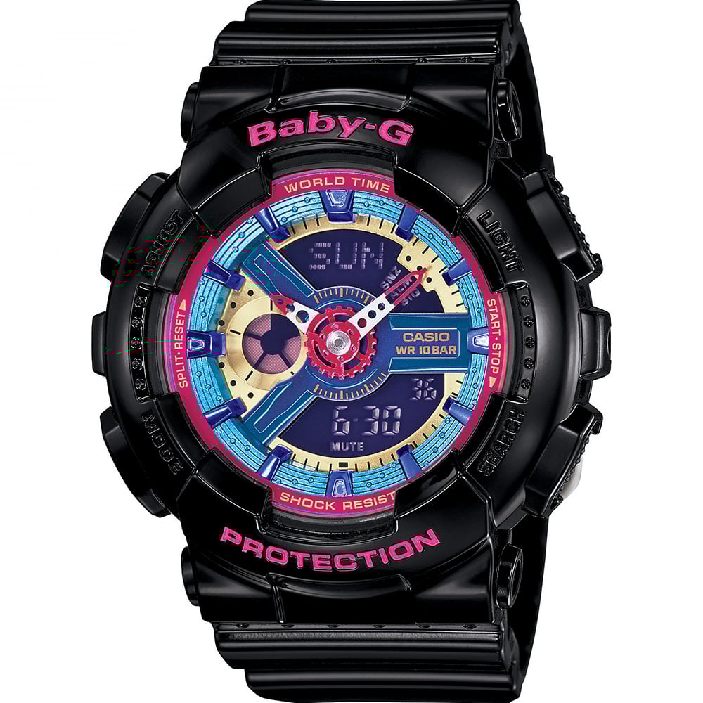 Baby-G BA112-1A Women's Stylish and Compact Digital-Analog Watch