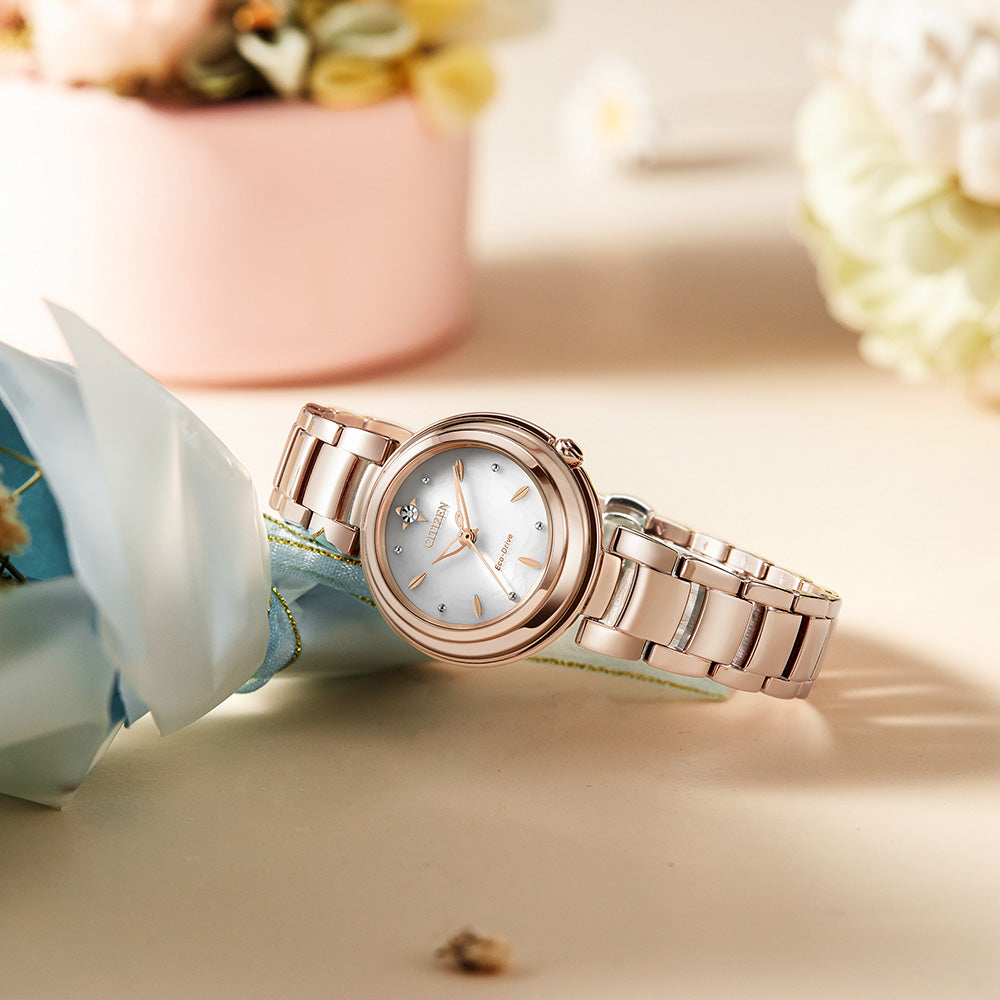 Citizen Women's Eco-Drive Rose Tone Watch EM0583 - 84A