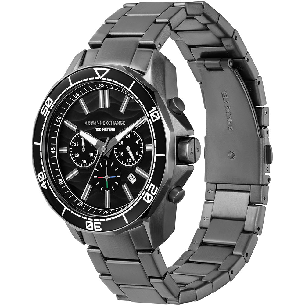 Armani Exchange Men's Spencer AX1959 Gunmetal Stainless-Steel Chronograph Watch