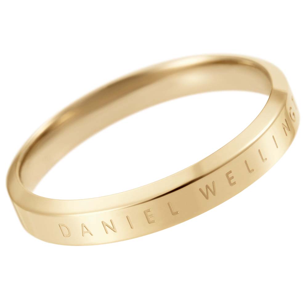 Daniel Wellington Gold-Plated Stainless Steel Classic Ring for Both Genders, Size N