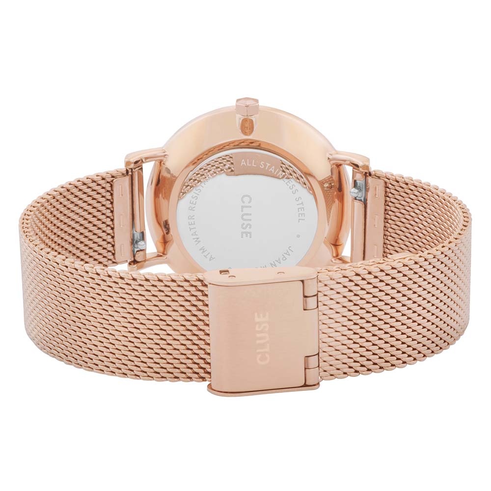 Cluse Rose Gold-Tone Stainless Steel Mesh Analogue Watch CW0101203001