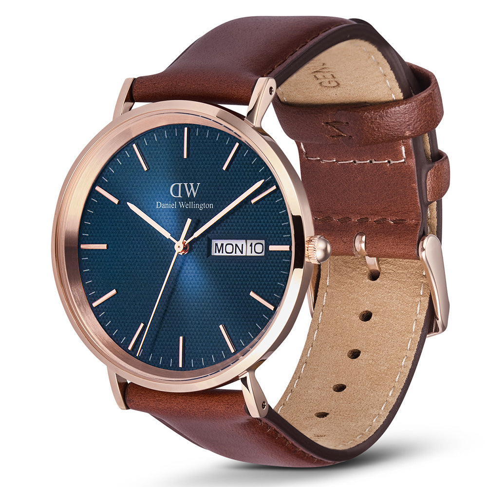 Daniel Wellington Classic St Mawes Men's Quartz Watch DW00100830 with Leather Strap
