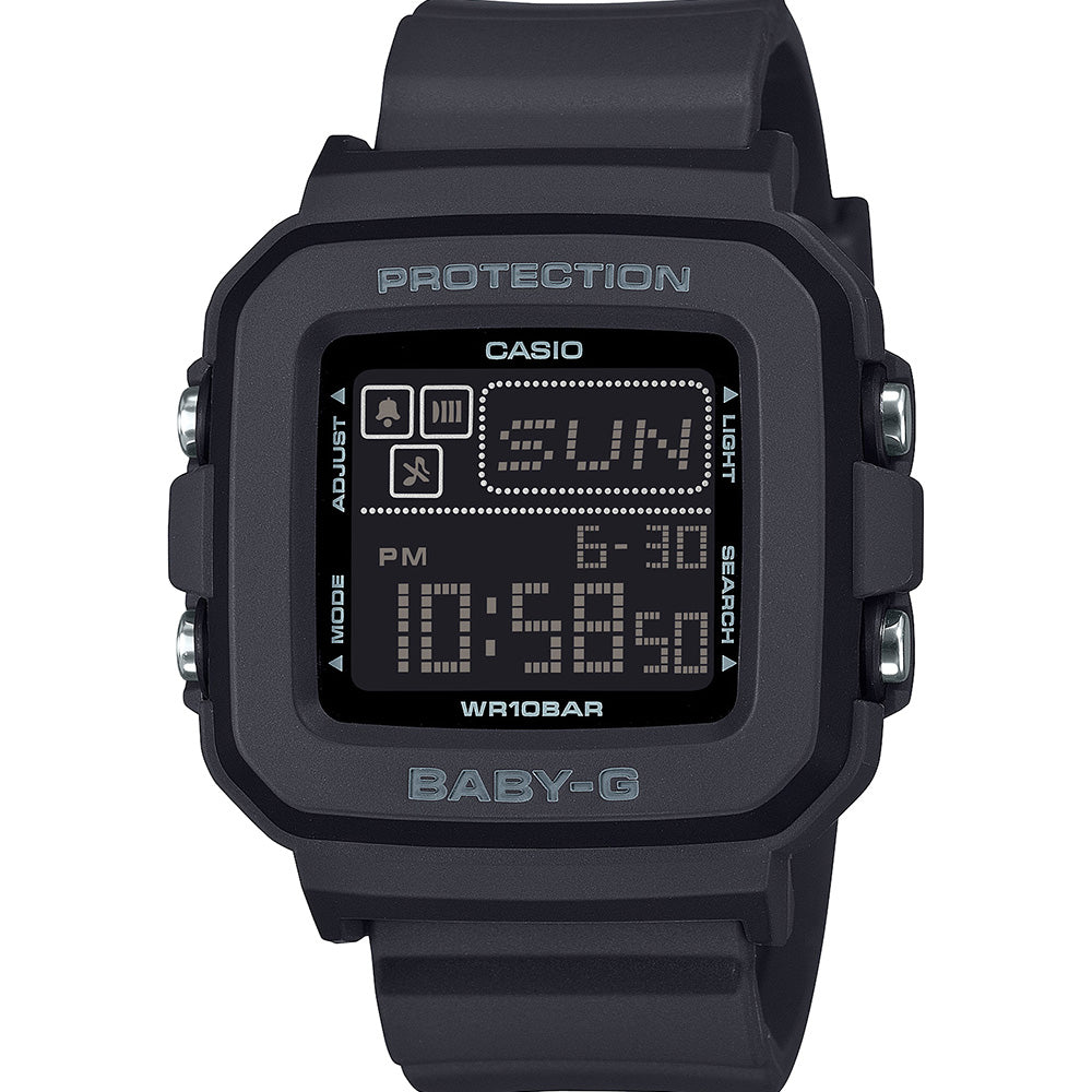 Stylish Black Digital Baby-G BGD10-1D Watch for Active Women