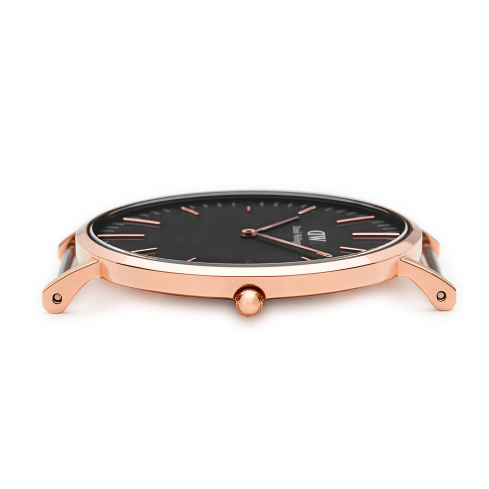 Daniel Wellington DW00100127 Classic Sheffield Black Leather Strap Watch