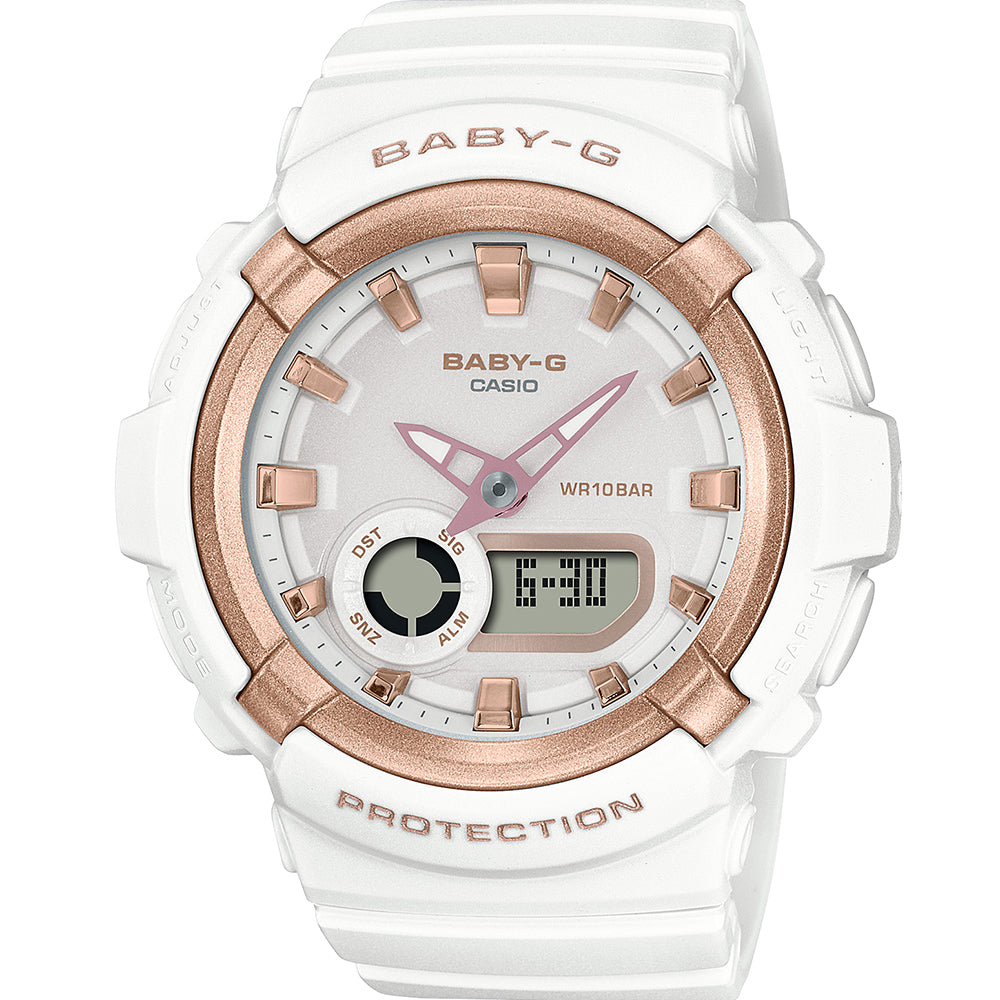 Baby-G BGA280BA-7 Women's Watch with Stylish Metallic Accents