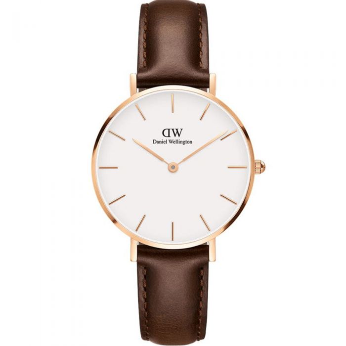 Daniel Wellington Women's Petite Bristol DW00100171 Brown Fashionable Wristwatch
