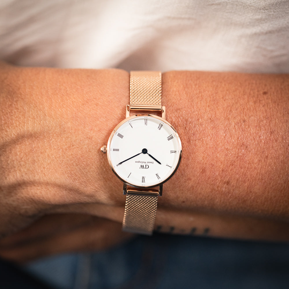 Daniel Wellington Petite Ladies' Watch - DW00100681 with Rose Gold and Melrose Mesh Bracelet