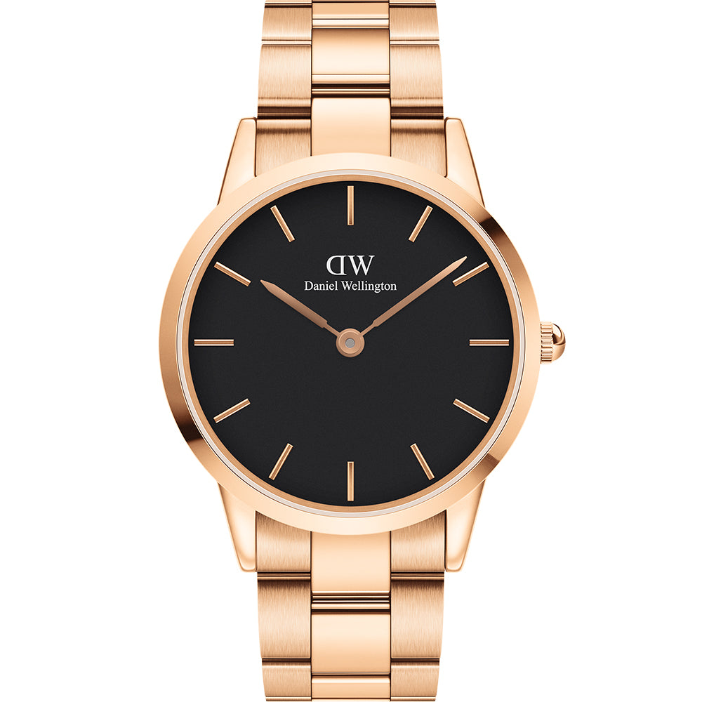 Daniel Wellington Iconic Link DW00100344 Rose Gold Stainless Steel Watch