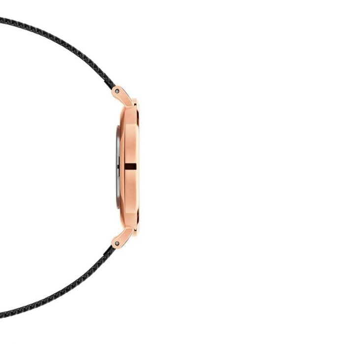 Daniel Wellington DW00100307 Petite Ashfield Elegant Eggshell White Dial Black Mesh Strap Watch