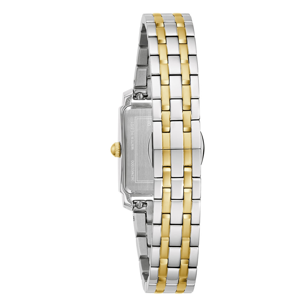 Bulova Ladies' 98P220 Two-Tone Stainless Steel Quartz Watch with Diamond Accents