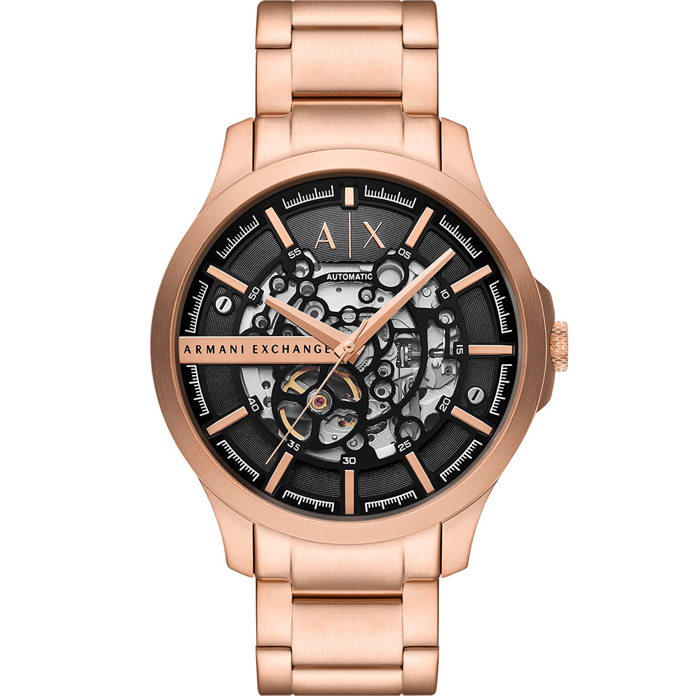 Armani Exchange Hampton AX2456 Rose Gold Automatic Watch with 46mm Case