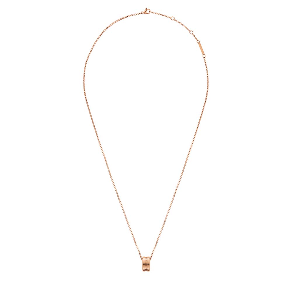 Daniel Wellington Rose Gold Plated Stainless Steel Elan Chain Necklace for Daily Wear