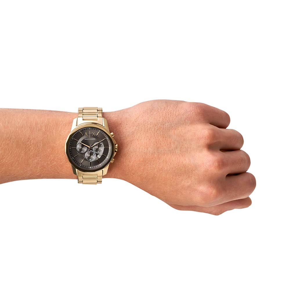 Armani Exchange Men's Banks AX1721 Gold-Tone Chronograph Wristwatch