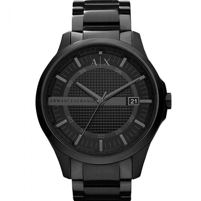 Stylish Armani Exchange Hampton AX2104 Black Men's Water-Resistant Watch