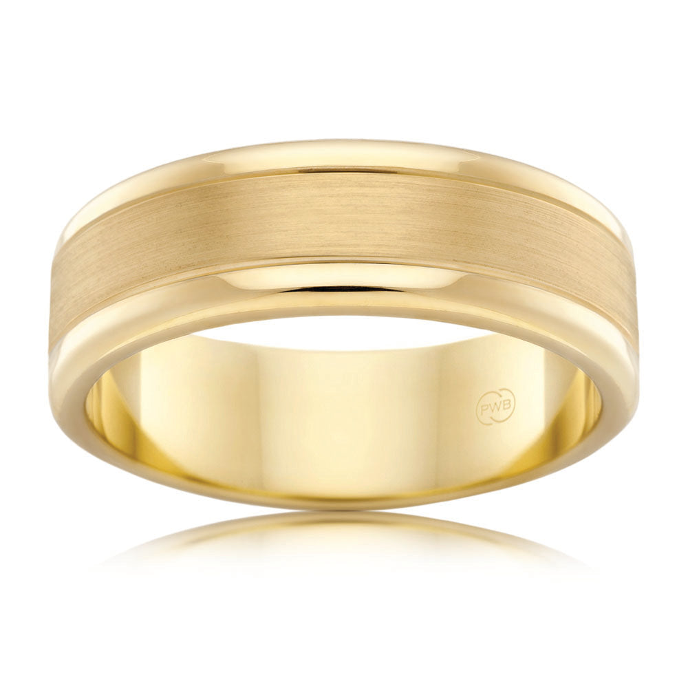 5mm 9ct Yellow Gold Ring with Smooth Edges, Size X