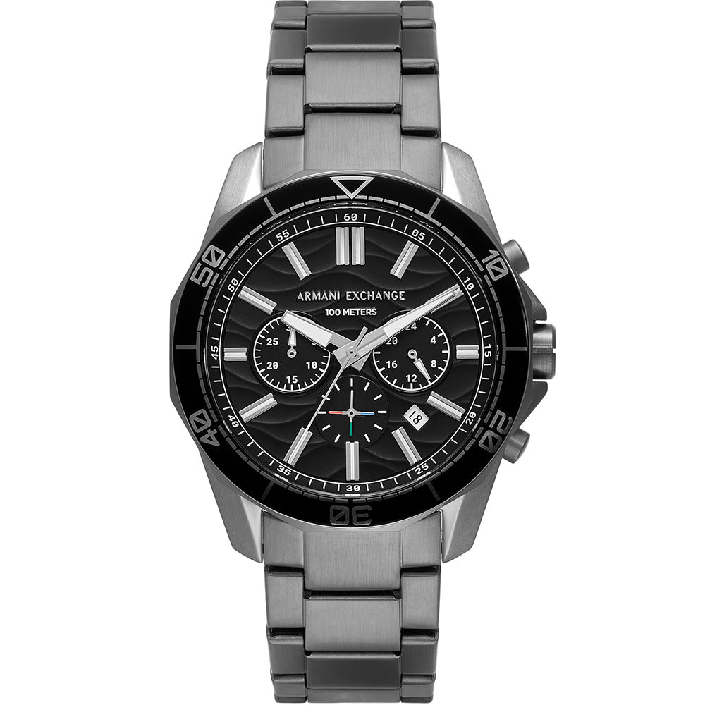 Armani Exchange Men's Spencer AX1959 Gunmetal Stainless-Steel Chronograph Watch