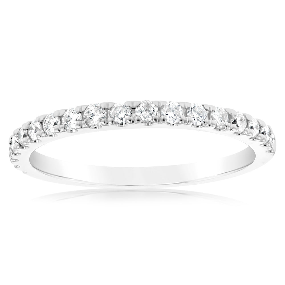 1/3 Carat Diamond Eternity Ring, an Exquisite Jewelry Piece Crafted in 10ct White Gold