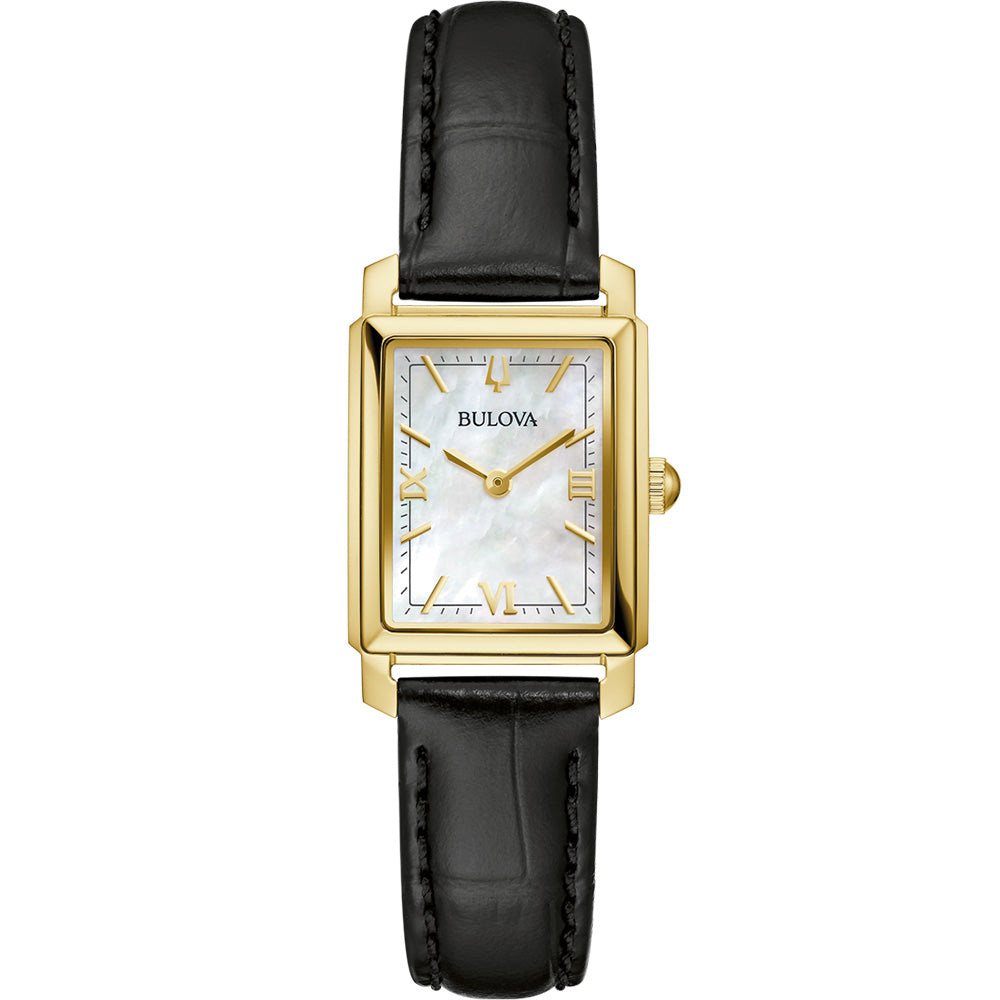 Bulova 97L173 Classic: Petite 21mm Gold - Tone Stainless Steel Watch