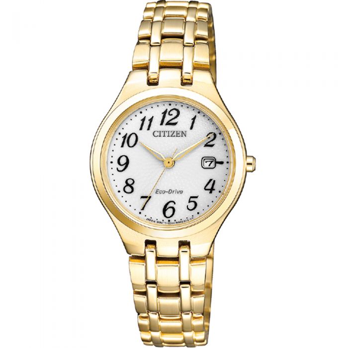 Citizen Exquisite Gold-Plated Stainless Steel Eco-Drive EW2482-53A Men's/Women's Watch