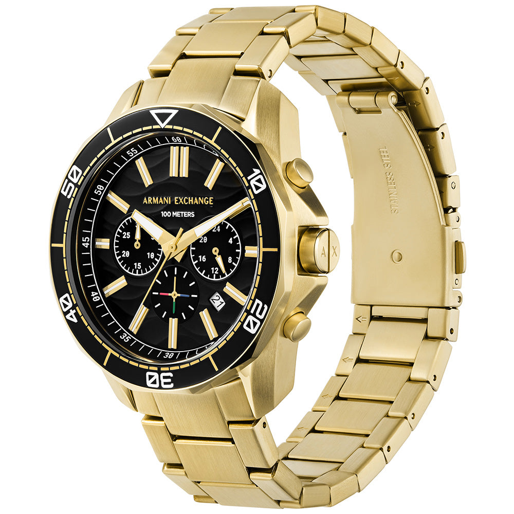 Armani Exchange Men's Spencer AX1958 Gold-Tone Chronograph Watch