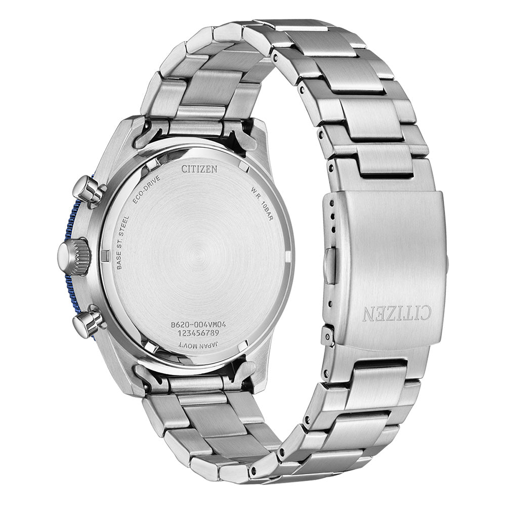 Citizen Eco-Drive Chronograph Watch - Model CA4554-84H, Ideal for Active Lifestyles