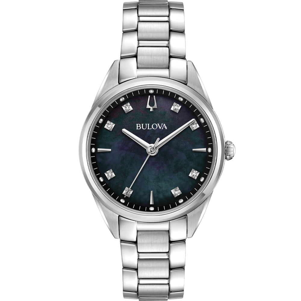 Luxurious Bulova 96P198 Diamond-Set Women's Watch with Elegant Design