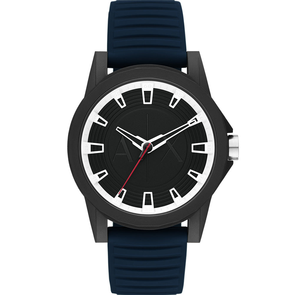 Stylish Armani Exchange AX2521 Outerbanks Men's Blue Silicone Watch