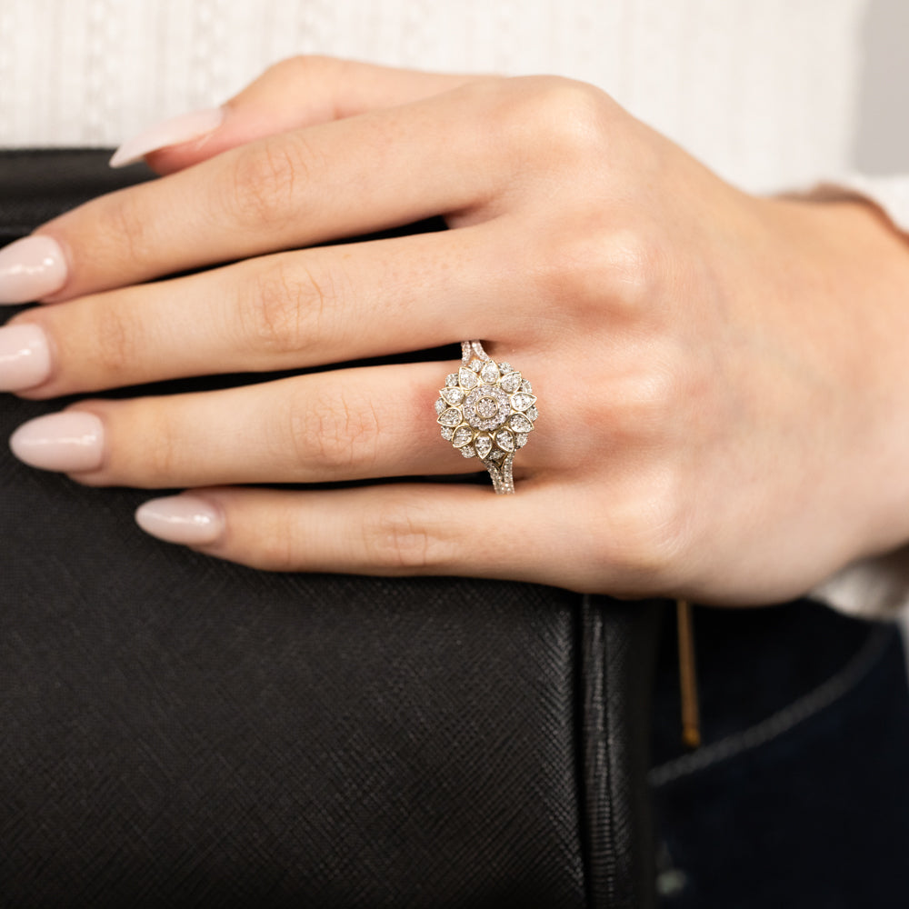 Half - Carat Luminescent Lab - Grown Diamond Ring Set in 9ct Yellow Gold