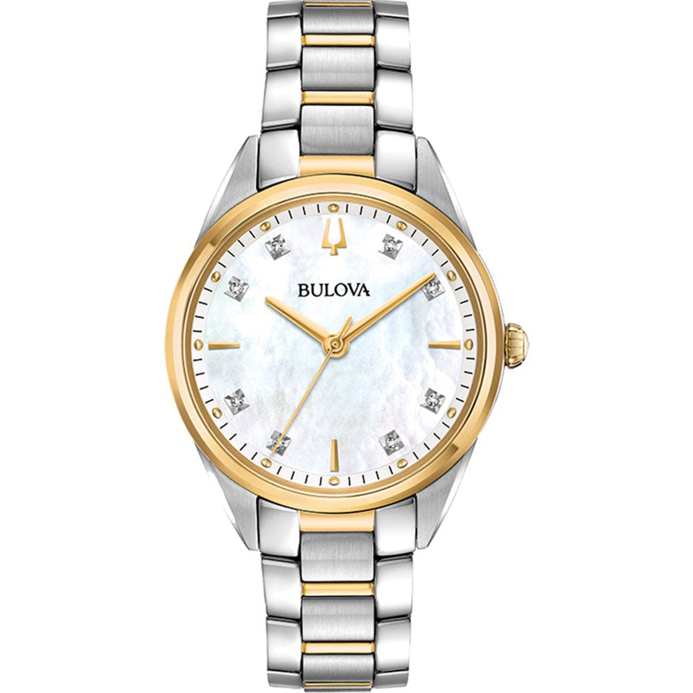 Bulova 98P184 Two-Tone Women's Diamond Set Watch