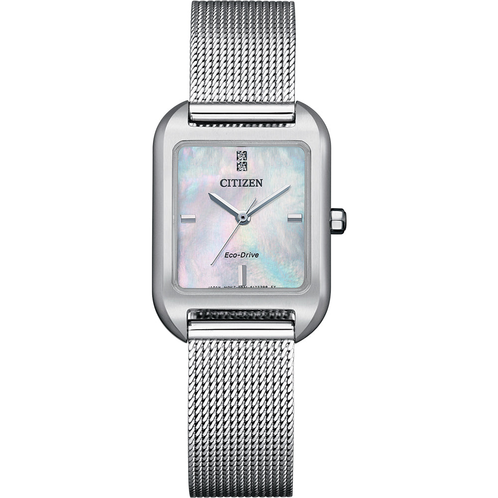 Citizen EM0491 - 81D Stylish Eco - Drive Women's Diamond - Accented Watch