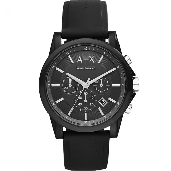 Armani Exchange Sporty Outerbanks AX1326 Black Chronograph Wristwatch