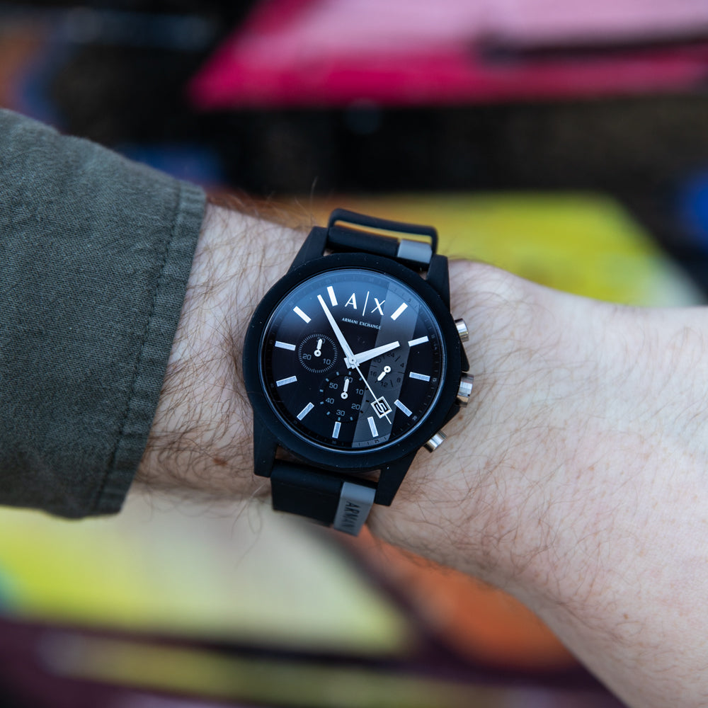 Armani Exchange AX1331 Two-Tone Chronograph Men's Wristwatch - A Stylish Timepiece for Men