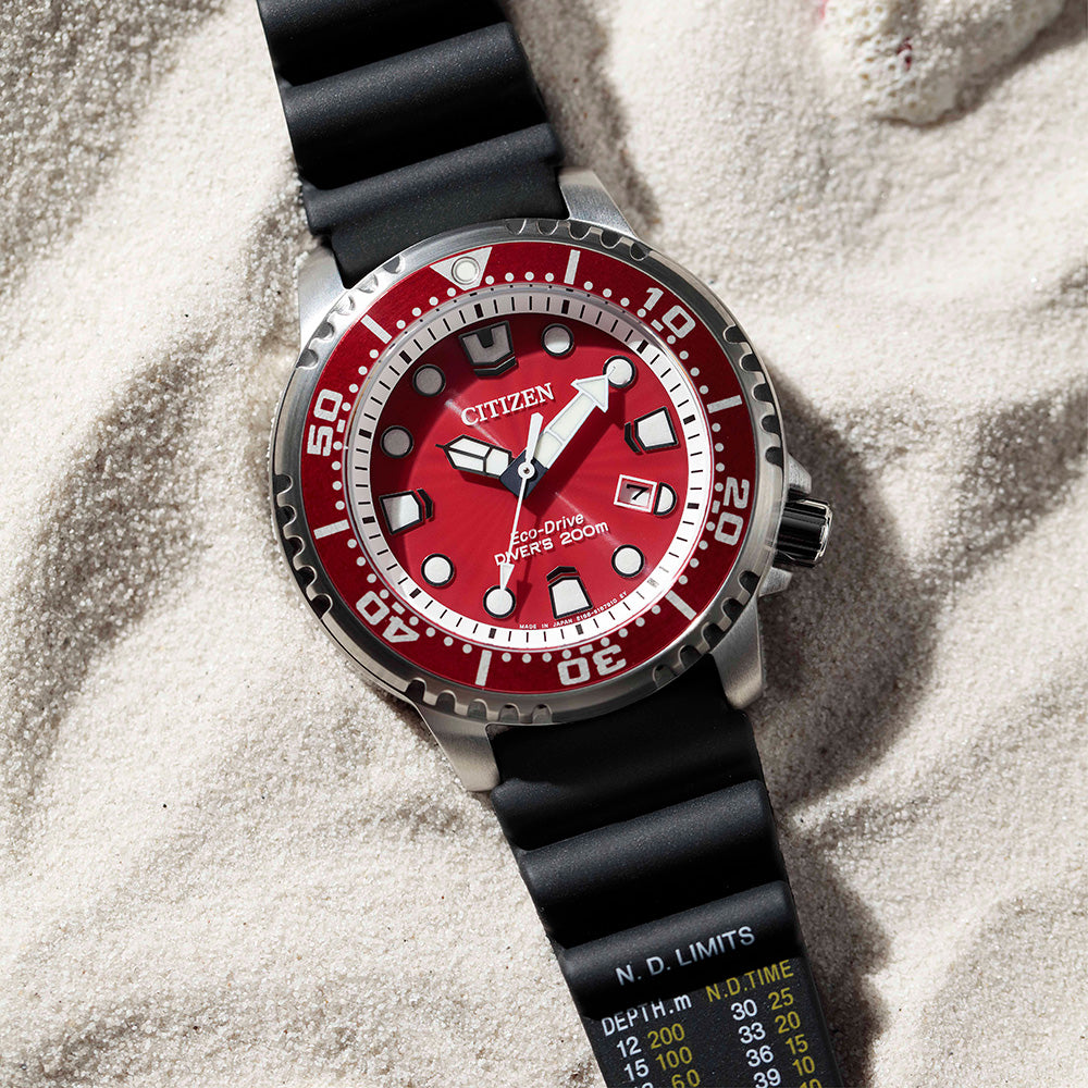 Citizen Promaster Marine Series BN0159 - 15X 44mm Men's Watch with Black Soft Rubber Strap