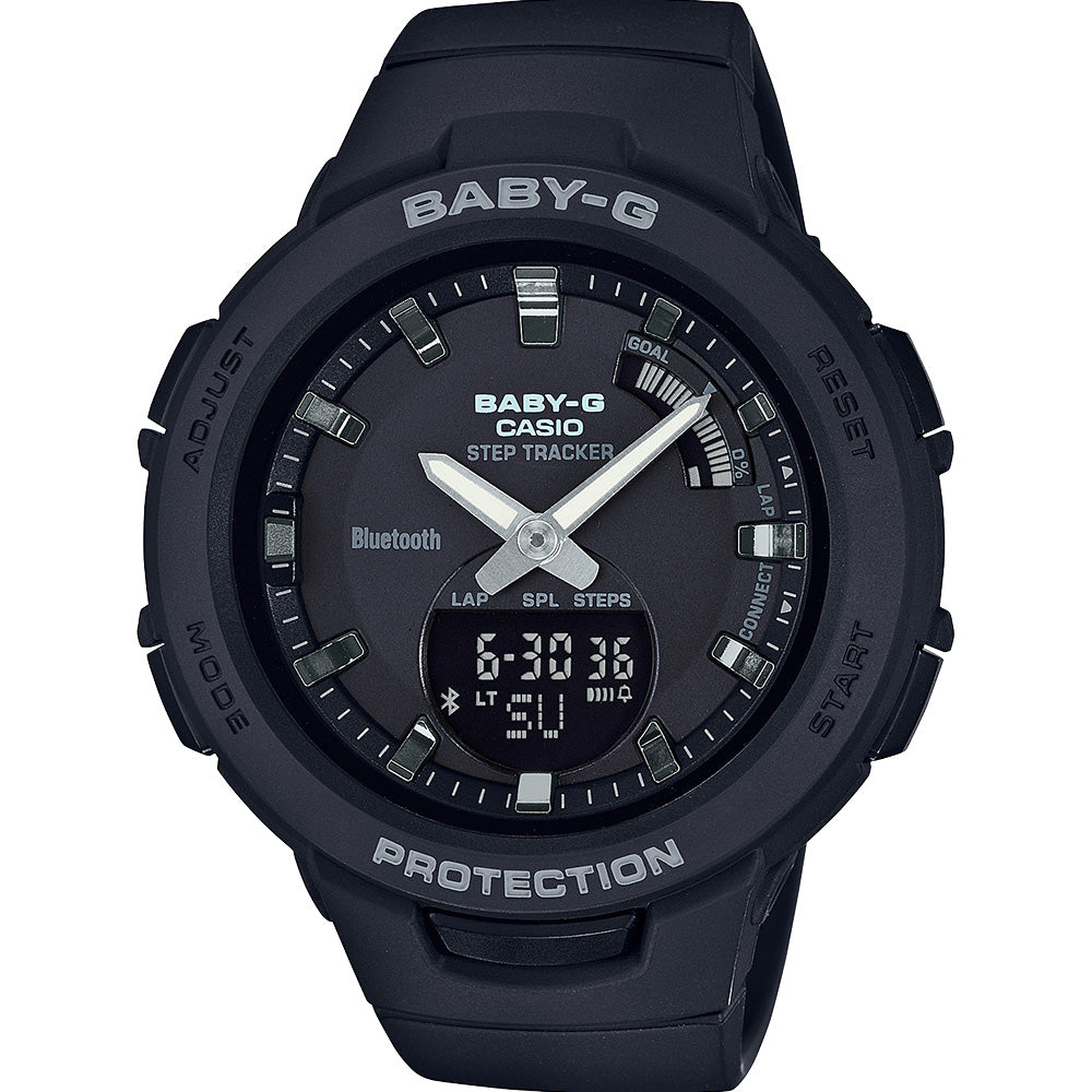 Baby-G G-Squad BSAB100-1A Women's Smartwatch for Step Tracking